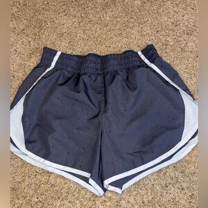 Gray & White Athletic Shorts